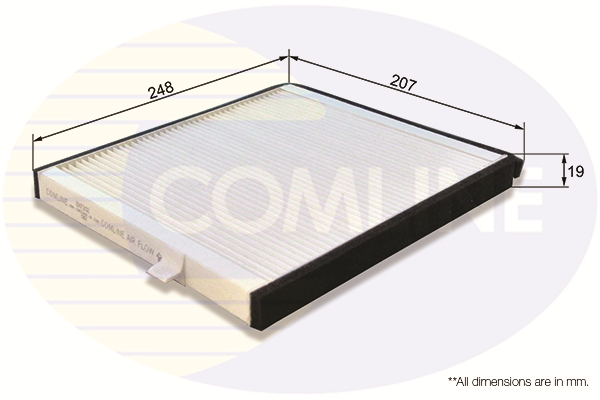 Slika COMLINE - EKF202 - Filter, vazduh unutrašnjeg prostora (Grejanje/ventilacija)