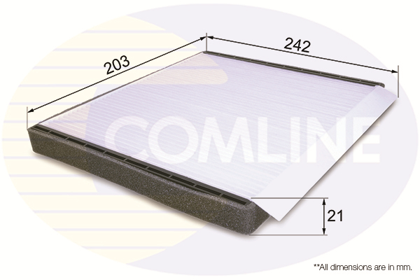 COMLINE - EKF203 - Filter, vazduh unutrašnjeg prostora (Grejanje/ventilacija)