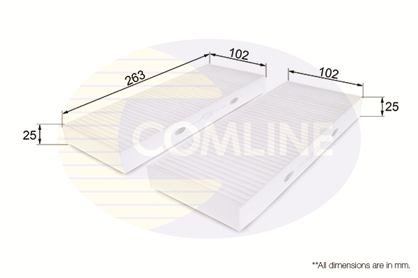 COMLINE - EKF221 - Filter, vazduh unutrašnjeg prostora (Grejanje/ventilacija)