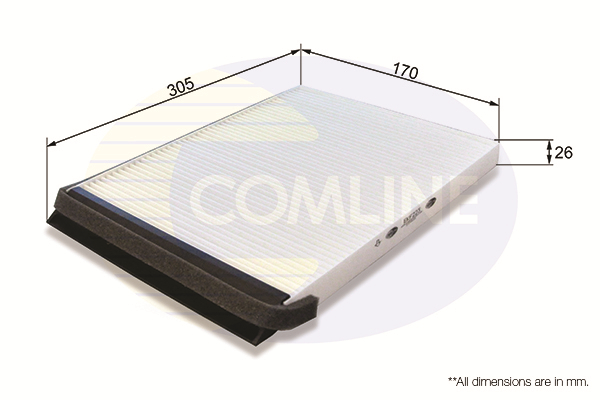 COMLINE - EKF233 - Filter, vazduh unutrašnjeg prostora (Grejanje/ventilacija)