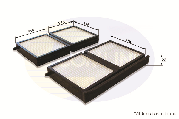 COMLINE - EKF258 - Filter, vazduh unutrašnjeg prostora (Grejanje/ventilacija)