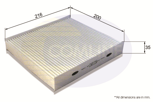 COMLINE - EKF380 - Filter, vazduh unutrašnjeg prostora (Grejanje/ventilacija)