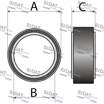 Picture of FISPA - 2.2049 - Bearing, compressor shaft (Air Conditioning, universal)