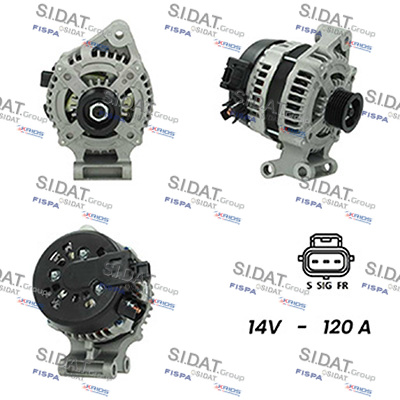 Picture of FISPA - A12DE1051A2 - Alternator, starter (Alternator, starter)