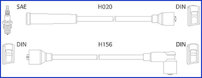 Picture of HITACHI - 134227 - Ignition Cable Kit (Ignition System)