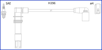 Picture of HITACHI - 134797 - Ignition Cable Kit (Ignition System)