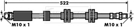 Picture of BORG & BECK - BBH7392 - Brake Hose (Brake System)