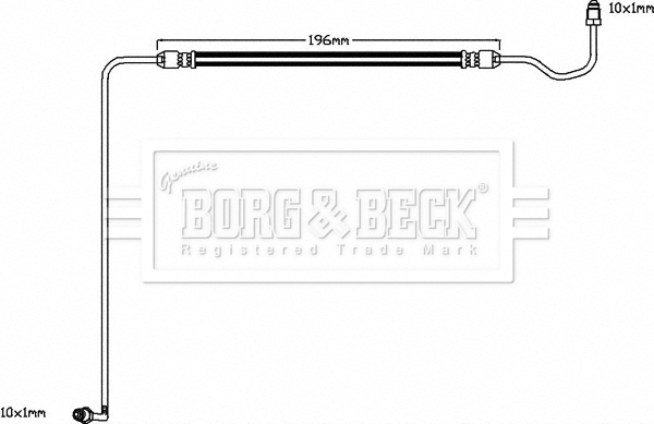 Picture of BORG & BECK - BBH8590 - Brake Hose (Braking System)