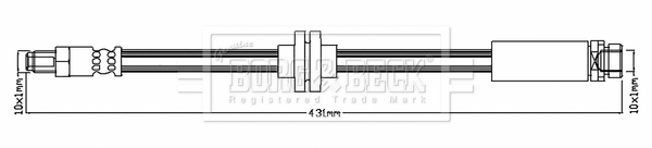 Picture of BORG & BECK - BBH8814 - Brake Hose (Brake System)