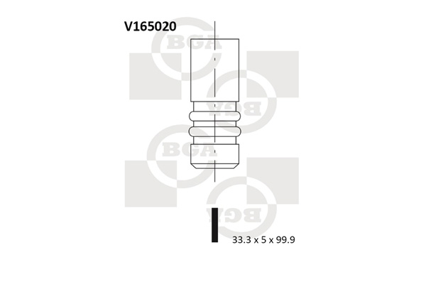 Picture of BGA - V165020 - Inlet Valve (Engine Timing)