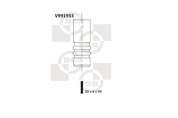 Picture of BGA - V991933 - Inlet Valve (Engine Timing)