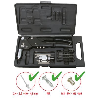 KS TOOLS - 150.9610 - Garnitura klešta za slepe zakovice (pop nitne) (Alat, univerzalni)