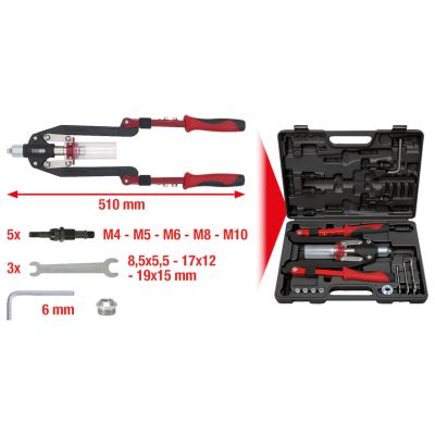 KS TOOLS - 150.9630 - Garnitura klešta za slepe zakovice (pop nitne) (Alat, univerzalni)