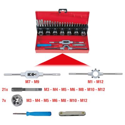 KS TOOLS - 331.0632 - Komplet alata za rezanje navoja (Alat, univerzalni)