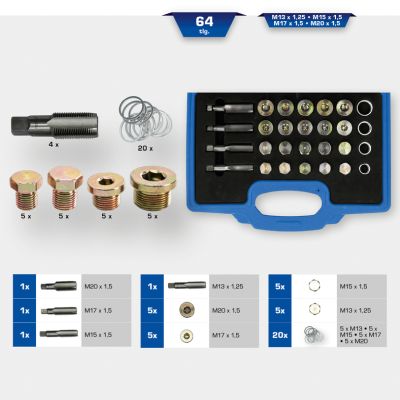 KS TOOLS - BT711250 - Set za popravku, navoj čepa za ispuštanje ulja (Alat, univerzalni)