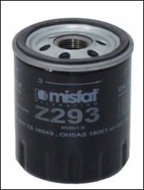 Image de Filtre à huile - MISFAT - Z293