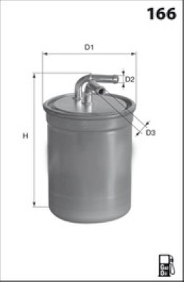 Image de Filtre à carburant - MISFAT - E146