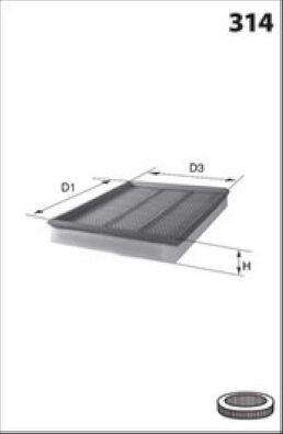 Image de Filtre à air - MISFAT - P646