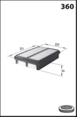 Image de Filtre à air - MISFAT - P753