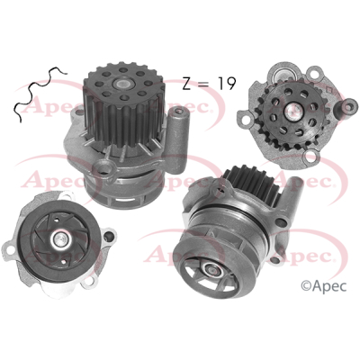 Picture of APEC - AWP1062 - Water Pump, engine cooling (Cooling System)