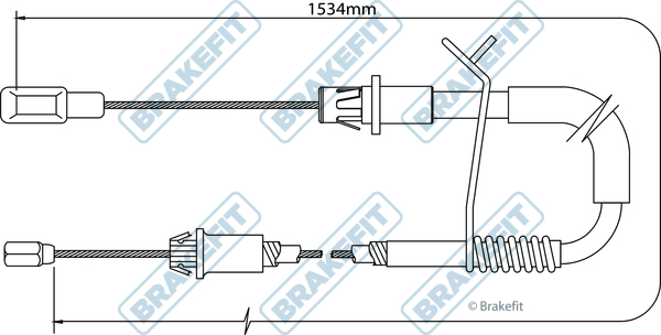 Picture of APEC - BBC3188 - Cable Pull, parking brake (Braking System)