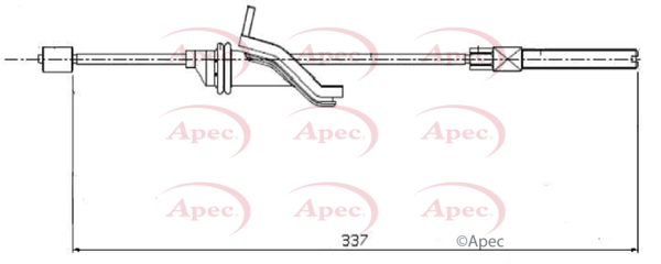 Picture of APEC - CAB1584 - Cable Pull, parking brake (Braking System)