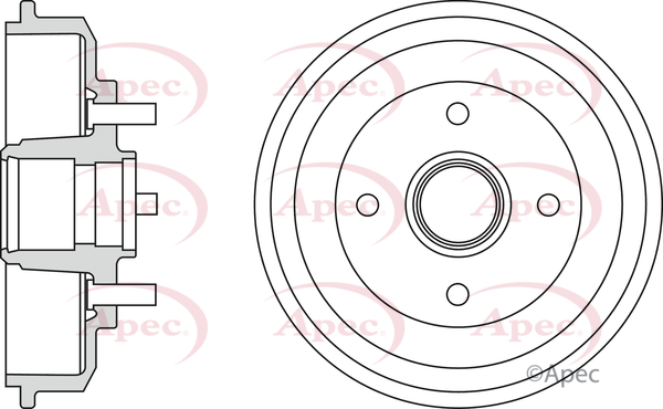 Picture of APEC - DRM9906 - Brake Drum (Braking System)