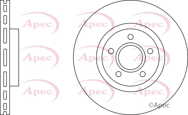 Picture of APEC - DSK2210 - Brake Disc (Braking System)