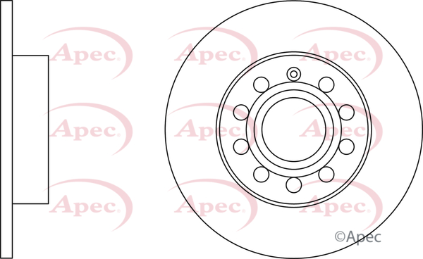 Picture of APEC - DSK2218 - Brake Disc (Braking System)