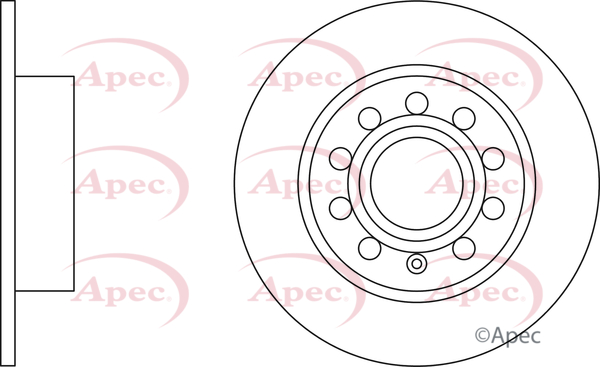 Picture of APEC - DSK2221 - Brake Disc (Braking System)