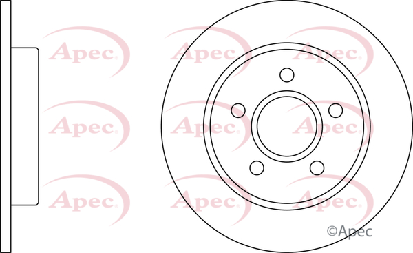 Picture of APEC - DSK2231 - Brake Disc (Braking System)