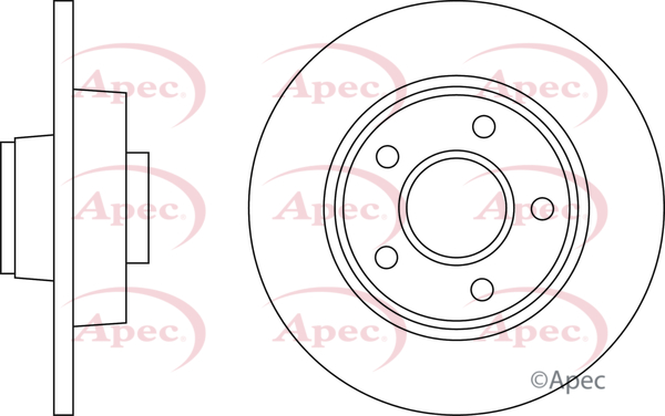 Picture of APEC - DSK2325 - Brake Disc (Braking System)