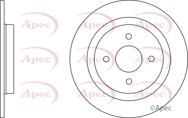 Picture of APEC - DSK2391 - Brake Disc (Braking System)