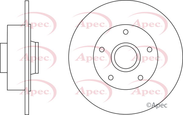 Picture of APEC - DSK2871 - Brake Disc (Braking System)