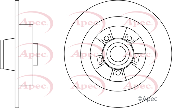 Picture of APEC - DSK3188 - Brake Disc (Braking System)