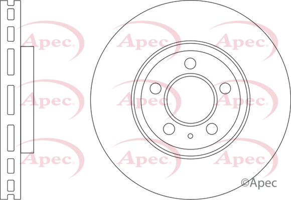 Picture of APEC - DSK3402 - Brake Disc (Braking System)