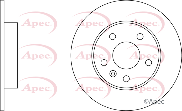 Picture of APEC - DSK806 - Brake Disc (Braking System)