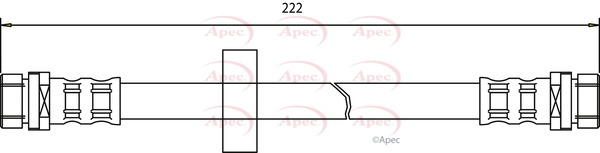 Picture of APEC - HOS3334 - Brake Hose (Braking System)