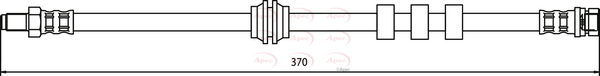 Picture of APEC - HOS3419 - Brake Hose (Braking System)