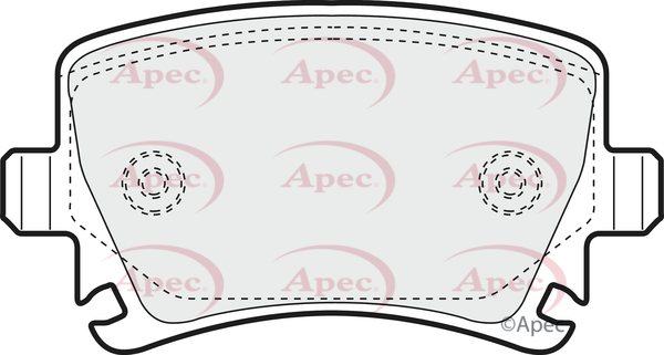 Picture of APEC - PAD1324 - Brake Pad Set, disc brake (Braking System)