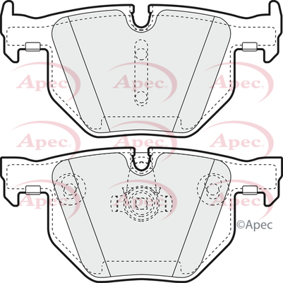 Picture of APEC - PAD1344 - Brake Pad Set, disc brake (Braking System)