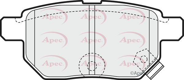 Picture of APEC - PAD1578 - Brake Pad Set, disc brake (Braking System)