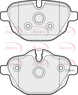 Picture of APEC - PAD1752 - Brake Pad Set, disc brake (Braking System)