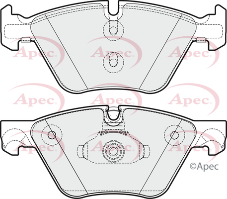 Picture of APEC - PAD1789 - Brake Pad Set, disc brake (Braking System)