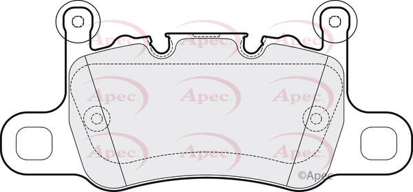 Picture of APEC - PAD2128 - Brake Pad Set, disc brake (Braking System)