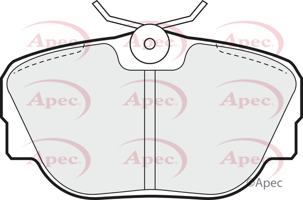 Picture of APEC - PAD558 - Brake Pad Set, disc brake (Braking System)