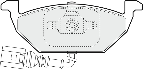 Picture of APEC - PD3031 - Brake Pad Set, disc brake (Braking System)