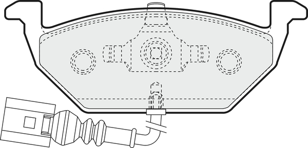 Picture of APEC - PD3031 - Brake Pad Set, disc brake (Braking System)