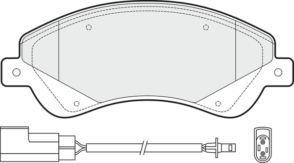 Picture of APEC - PD3094 - Brake Pad Set, disc brake (Braking System)