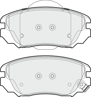 Picture of APEC - PD3257 - Brake Pad Set, disc brake (Braking System)